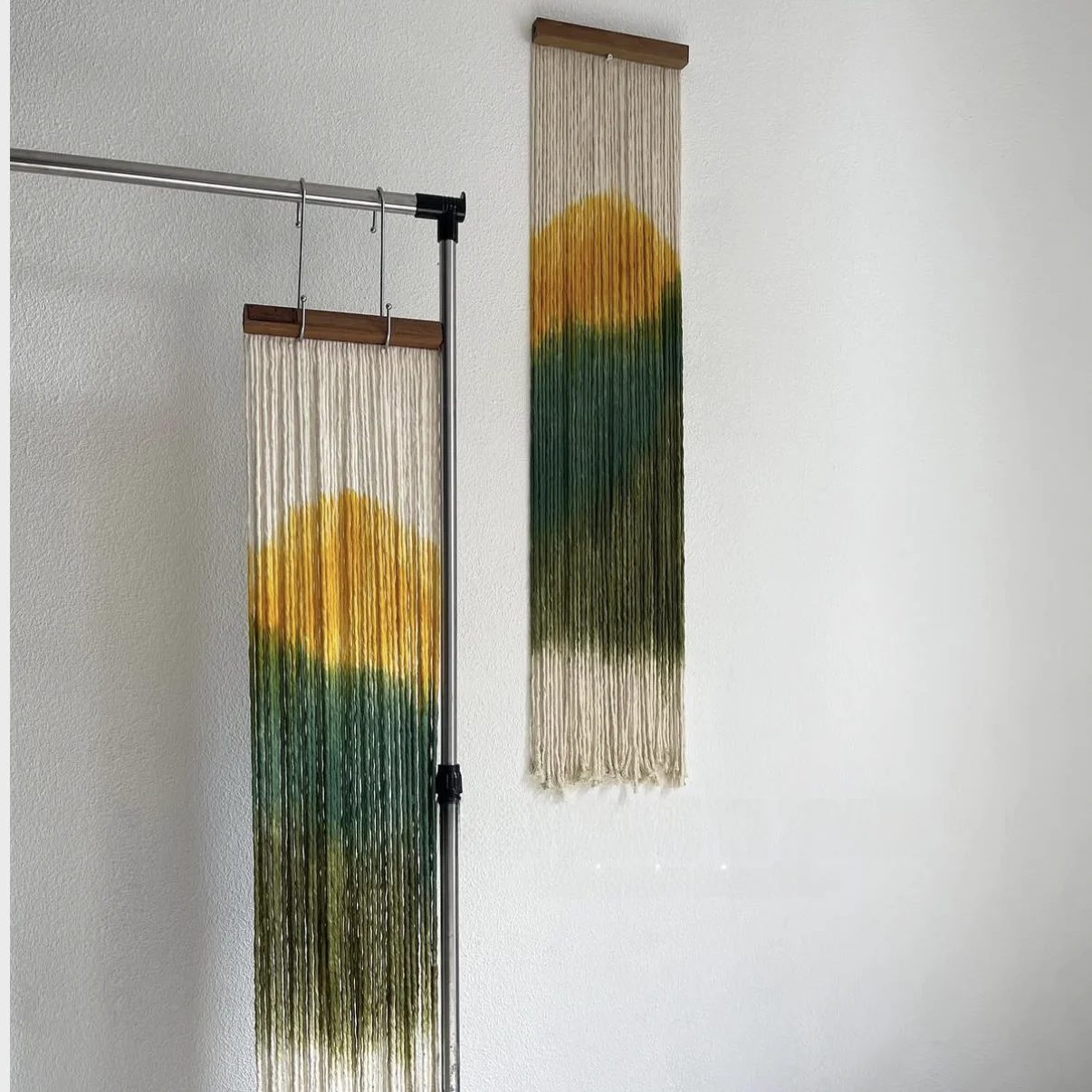 Modern Simple Home Decorative Painting Tassel Hanging Tapestry Living Room Background Wall  Meter Box Blocking Gradie...