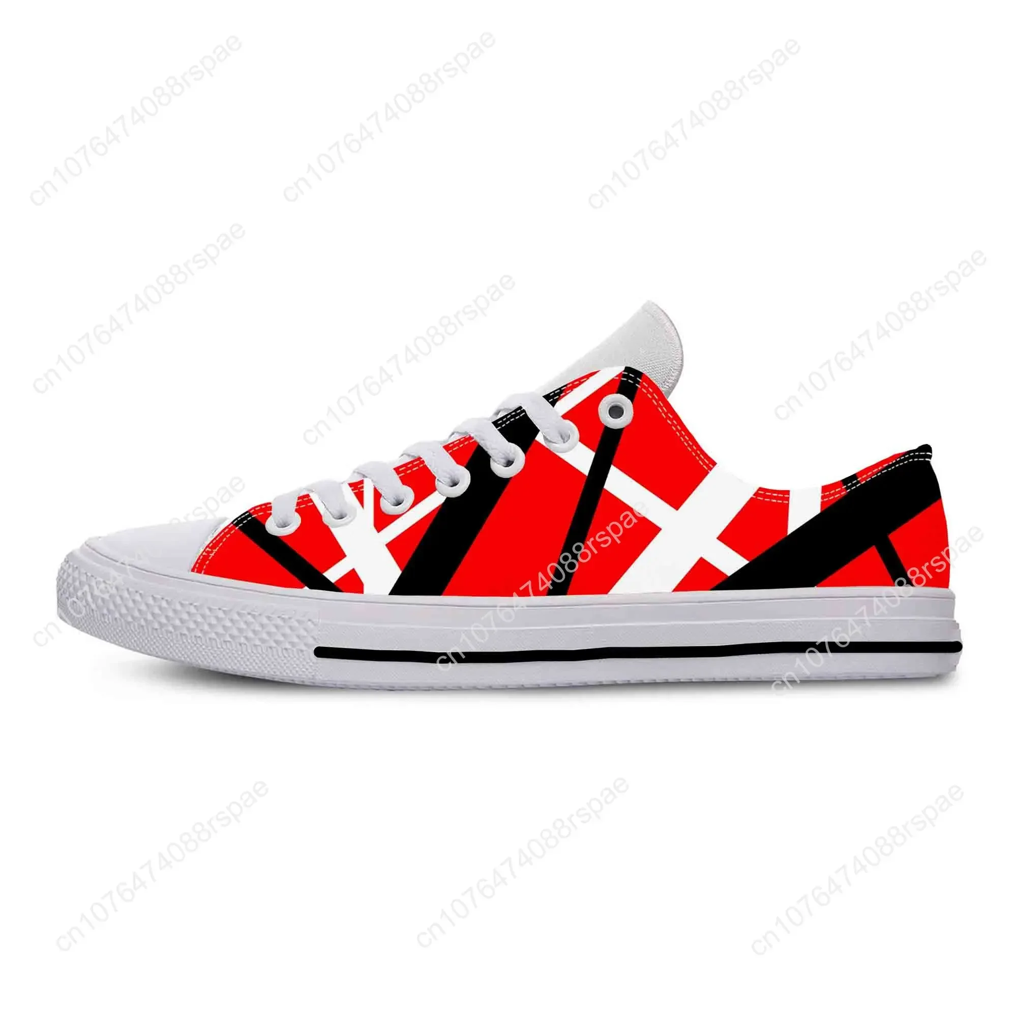 Hot EVH 5150 paski gitarowe metalowe zespół rockowy odzież na co dzień buty Low Top wygodne oddychające buty sportowe męskie/damskie z nadrukiem 3D