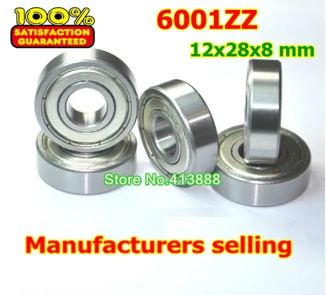 

NBZH bearing1000pcs/lot Free Shipping Wholesale Double Shielded Miniature Deep Groove Ball Bearings 6001ZZ 12*28*8 Mm