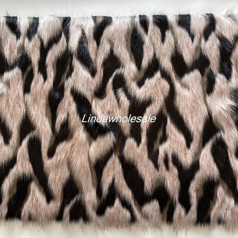 Dyed tip jacquard Faux fur,Clothing and home textile materials,Sewing accessories,felt cloth