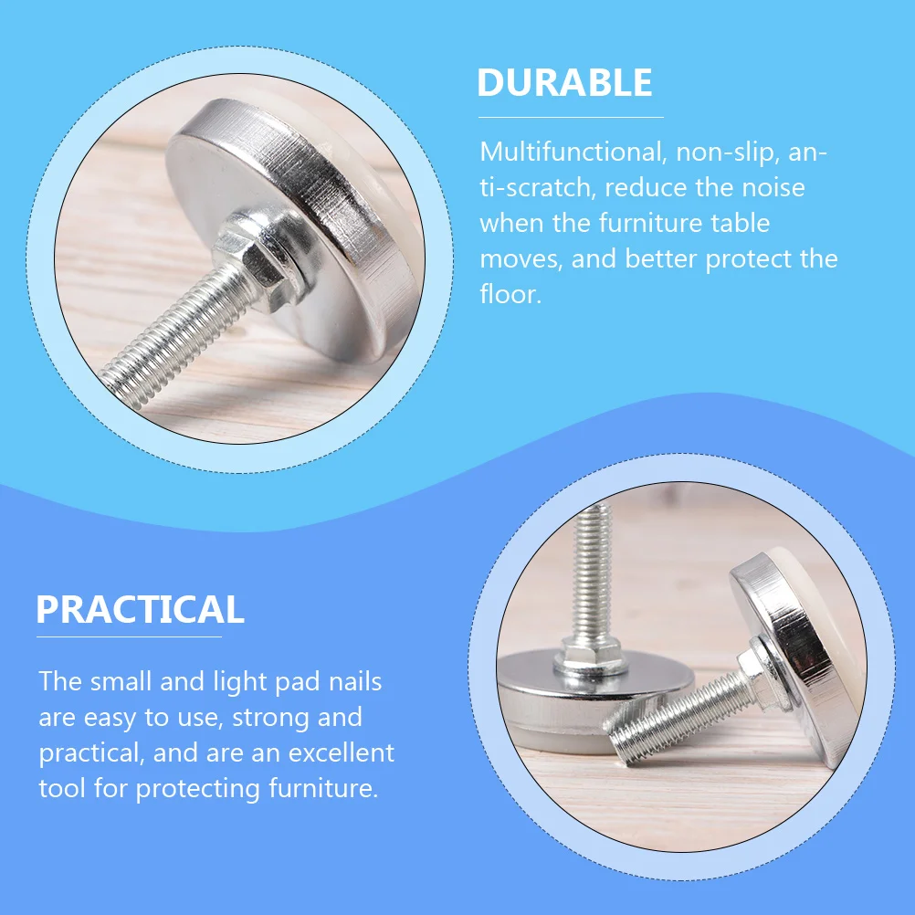 

6pcs Adjustable Screw Heavy Duty Legs Home Floor Protectors Non-Slip Table Leg Levelers niture Adjustment Levelers niture