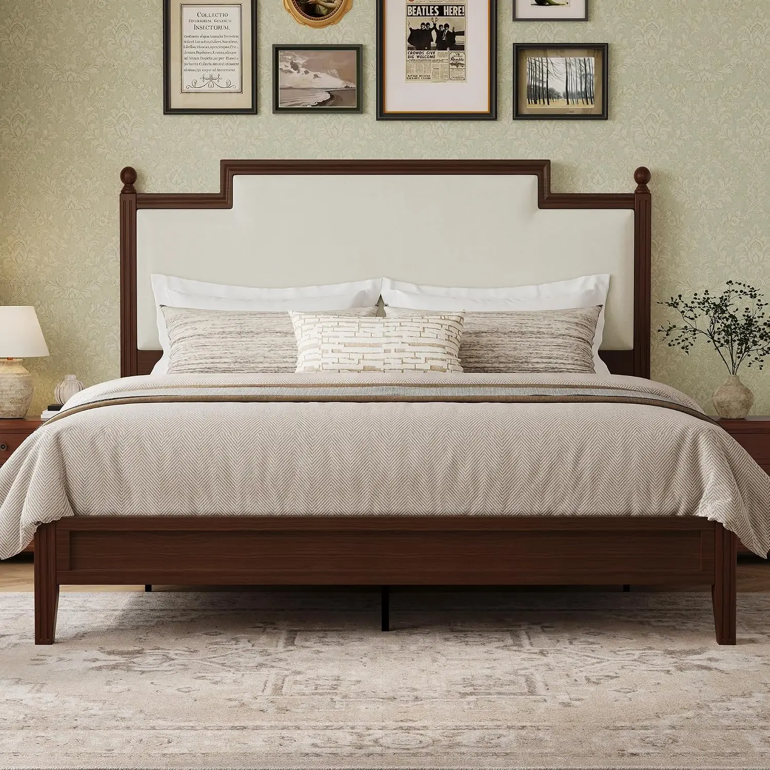 Queen Size Bed Frame with 50.2