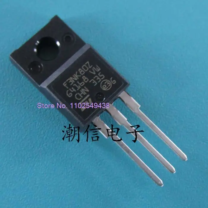 

10PCS/LOT F3NK80Z STF3NK80Z 3A 800V