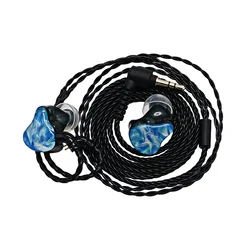 1DD+2BA 2Pin 0.78 Resin In-Ear Monitor With 4 Strands More Details Oxygen-Free Copper Earphones Replace Upgrade Cable