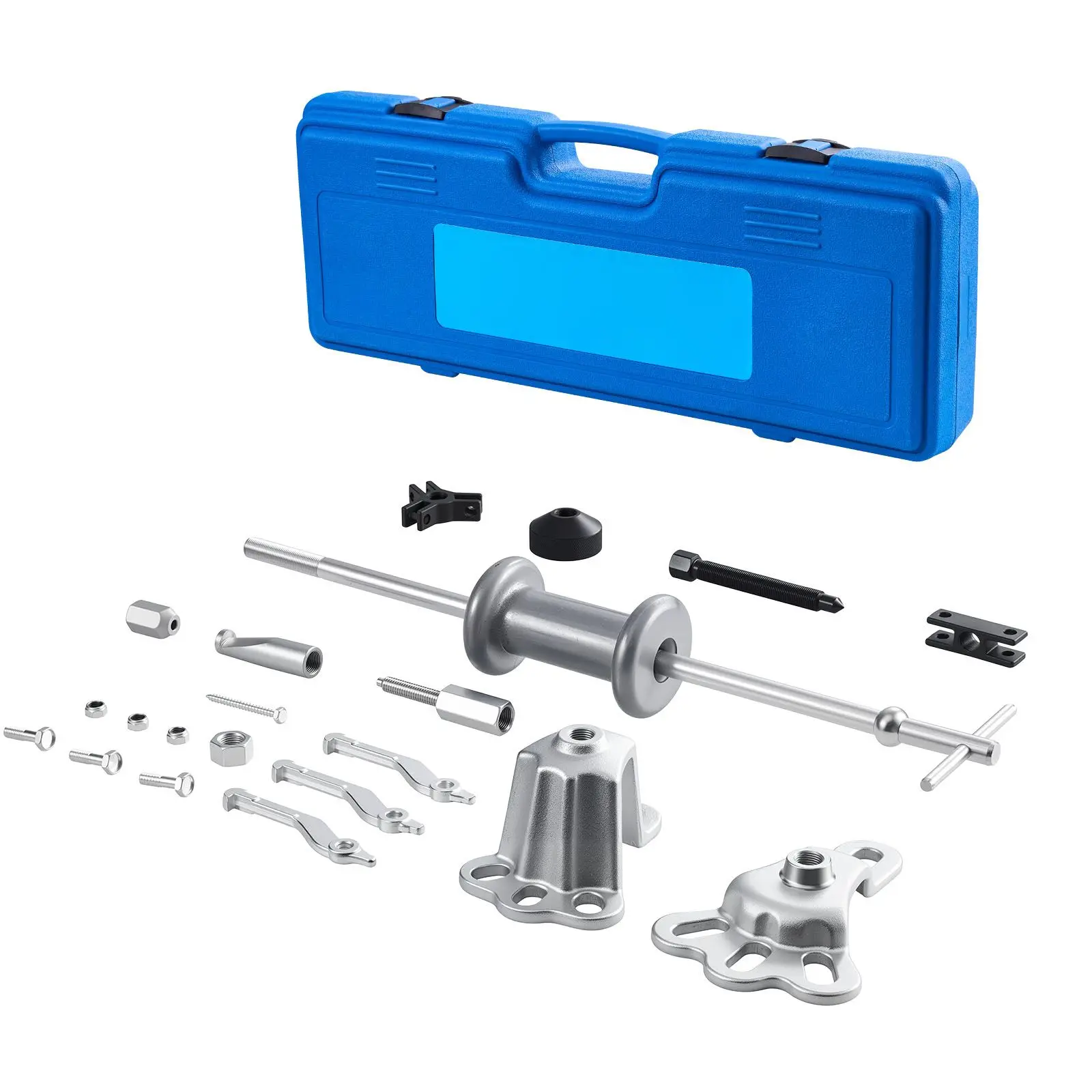 9-Way Slide Hammer Puller Set, 15PCS Front Wheel Hub Bearing Remover & Rear Wheel Axle Hub Dent Shaft Puller Tool Kit, Axle Bear