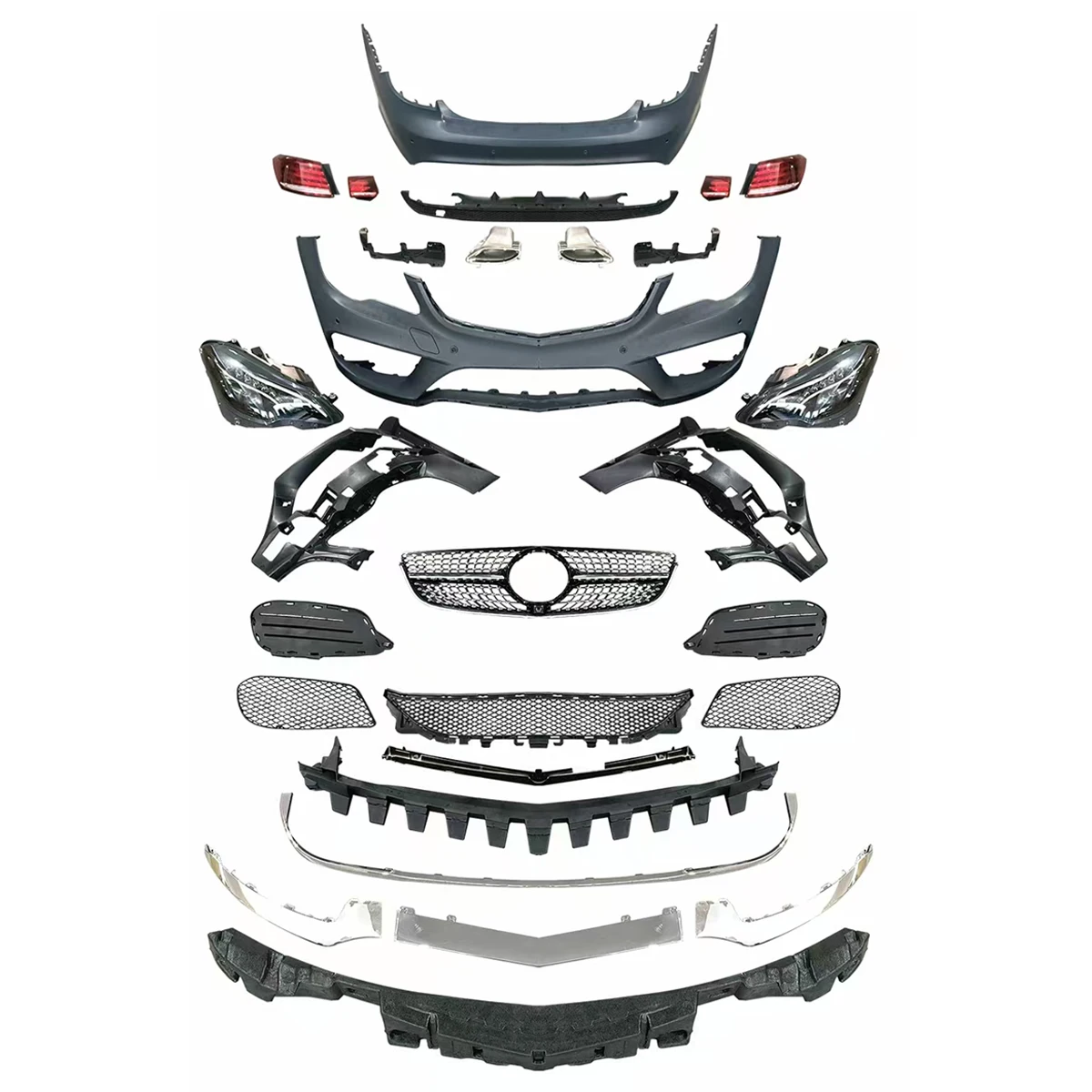 

Automotive Facelift Bumpers Bodykit for Mercedes Benz E Coupe W207 2009-2013 Modified to 2014-2016 Look Like.