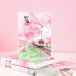 Sakura Cherry Blossom Korean Style B6 Hardcover Notebook - Beautiful Floral Backgrounds - for Journaling Scrapbooking & More