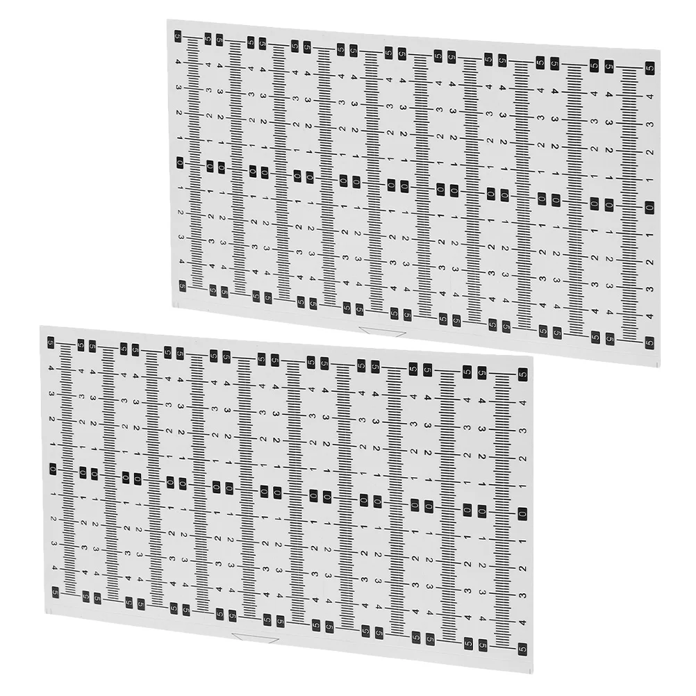 

2 set Self Adhesive Scale Sticker Clear Pvc Measuring Tape For Woodworking Drafting Table Stick Ruler Tape Measure