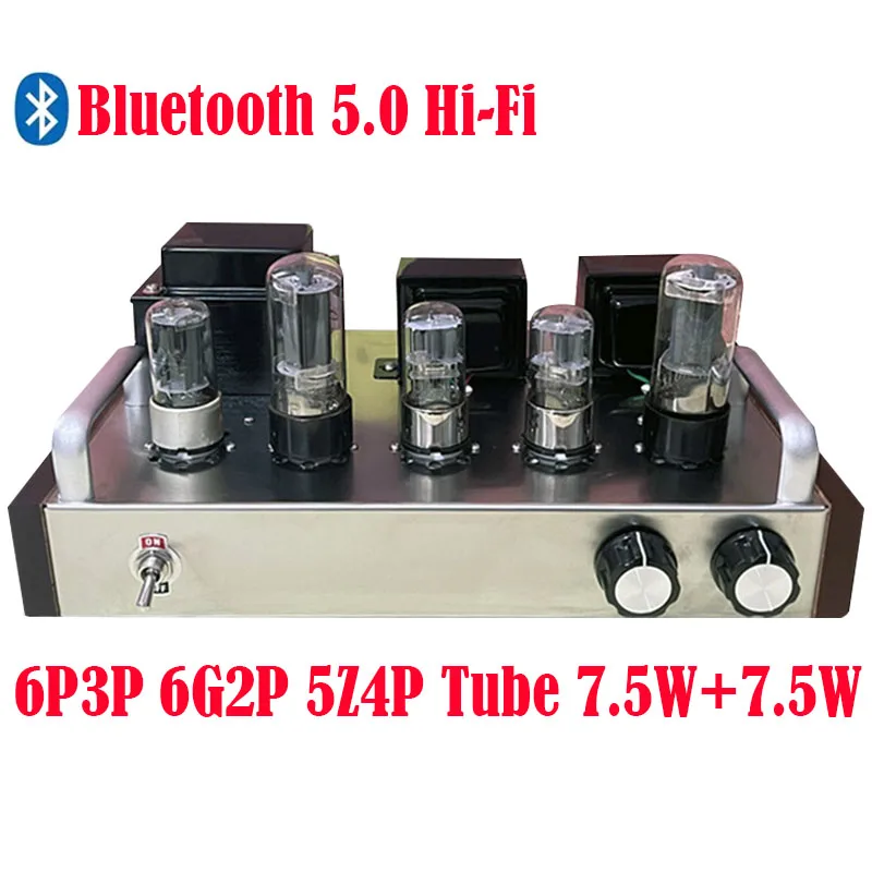 

AIYIMA SMSL 6p3p single-ended class A Vacuum tube amplifier power Amplifier 7.5w*2 Bluetooth Pure Handmade Welding Amp Audio