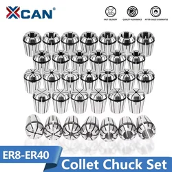 XCAN Spring Collet Precision Collet Chuck Set ER8 ER16 ER20 ER25 ER32 ER40  For CNC Engraving Machine Milling Lathe Tool Holder