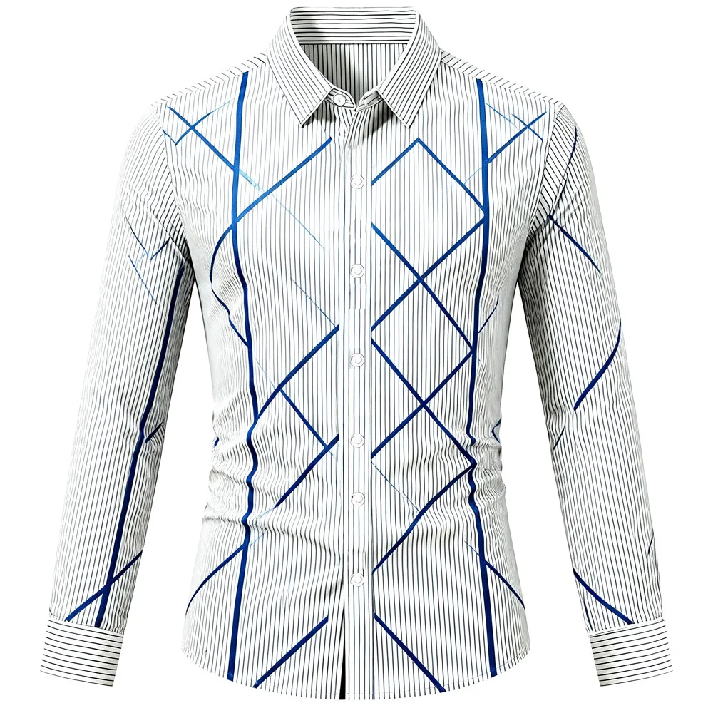 

New Men's Soft Short-Sleeved Simple Business Casual Style Grinch Shirt with Reindeer Print Hawaiian Shirt Men's Holiday Parties