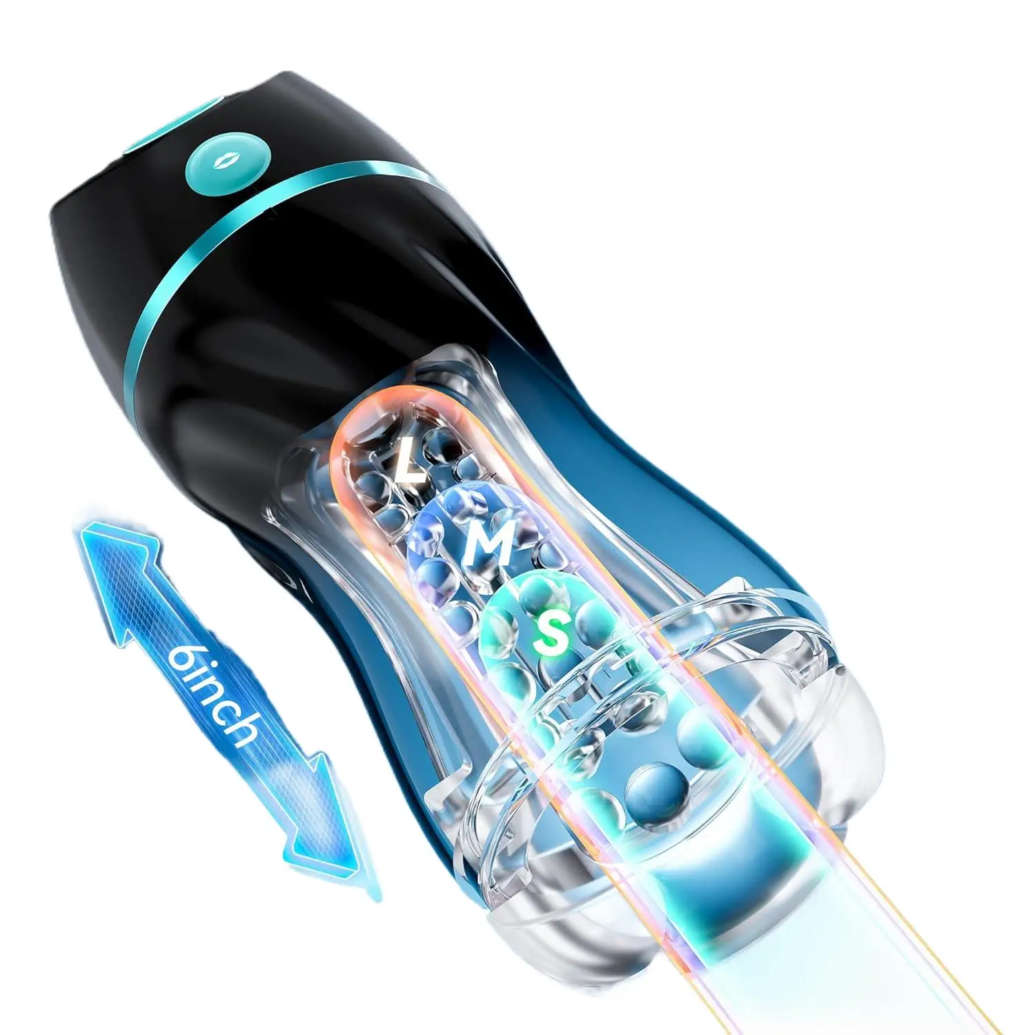 Automatic Sucking Male Masturbators - Upgraded 7 Vibration & Suction Hands Free Pocket Pussy Male Stroker with 3D Realisti