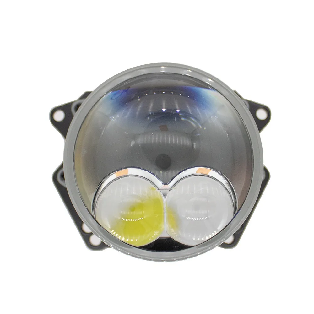Car Headlight Retrofit 3 Inch Bi LED Laser Projector Lens 12V 80W 6000K Hi Lo Beam Dual Direct Output