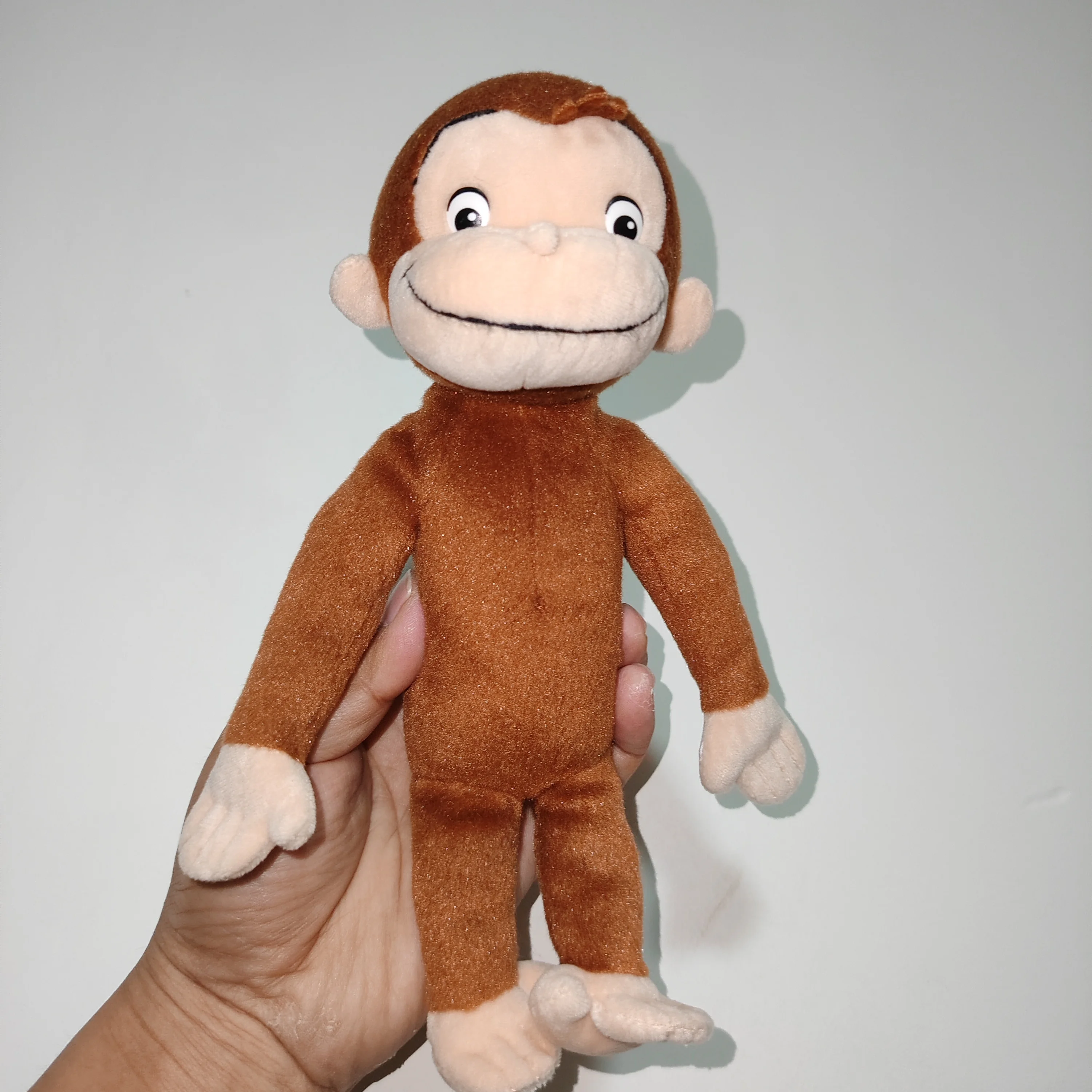 

23 см любозная маленькая обезьянка мягкая игрушка милая обезьяна Джордж плюшевая кукла детский подарок на день рождения