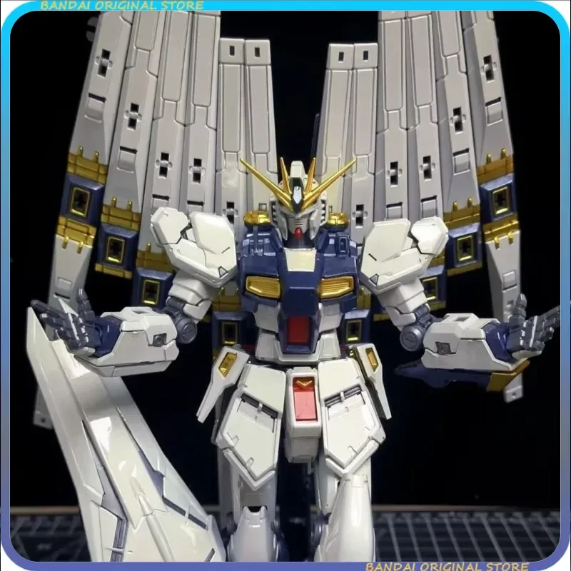 【EM ESTOQUE】 GOGAO MODELO RG 1/144 Rx-93 Versão banhada a titânio V-FIGHTER Kits de modelo de montagem Modelo de plástico Brinquedo de Natal para presente