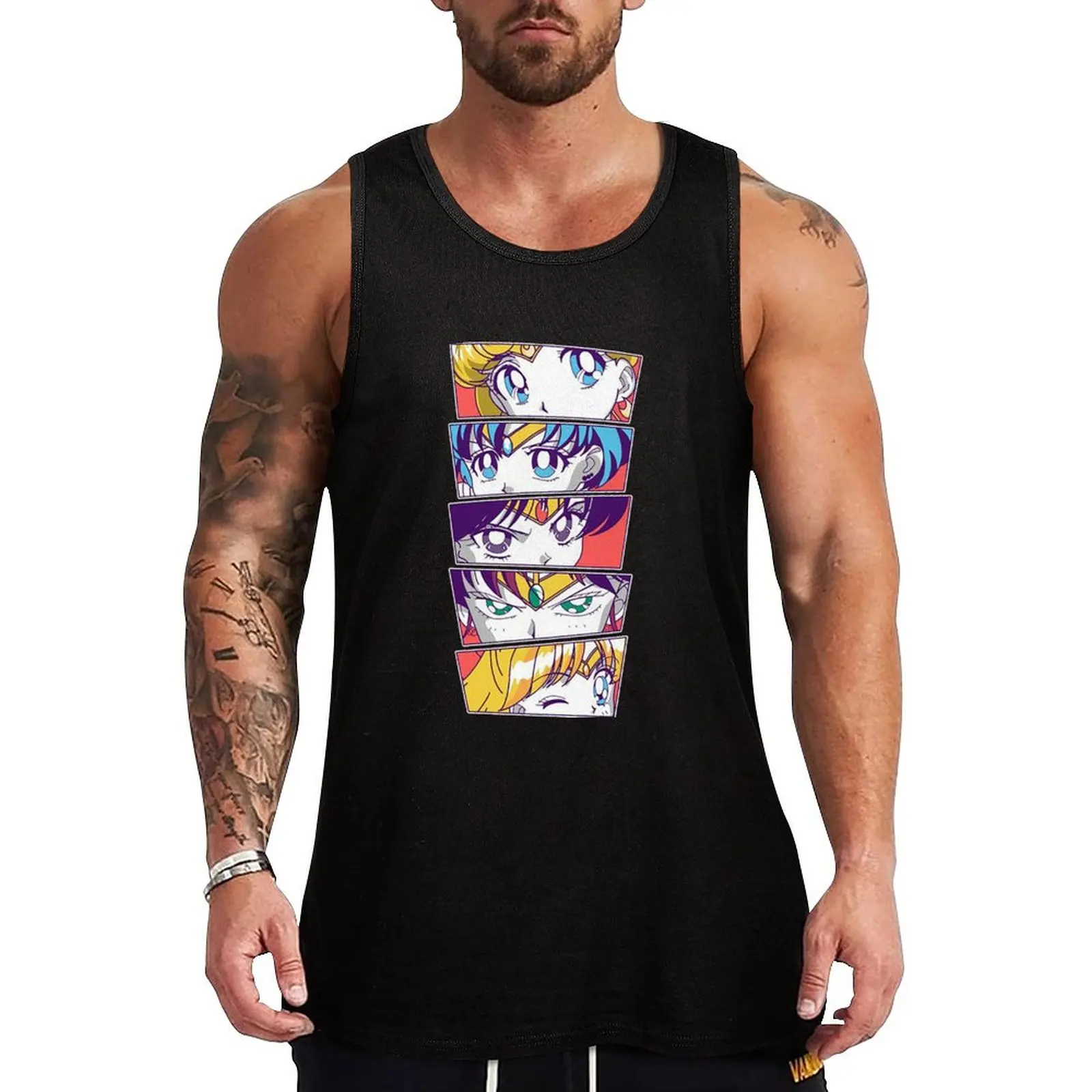 Endless Nights of Falling Stars Tank Top gym shirts basketball Men's summer vest