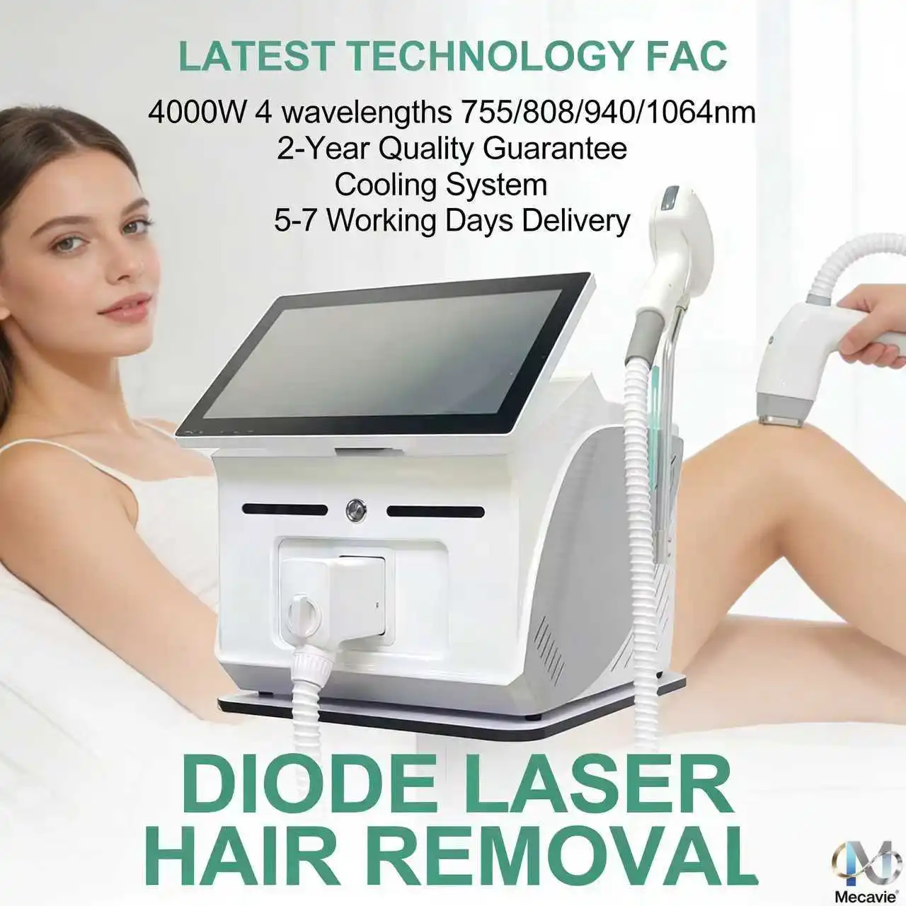 

Профессиональный диодный лазер FAC 4000 Вт с одной рукояткой, 808 нм, с охлаждающей насадкой, для безболезненного перманентного удаления волос и удаления татуировок 2-в-1, косметологический аппарат