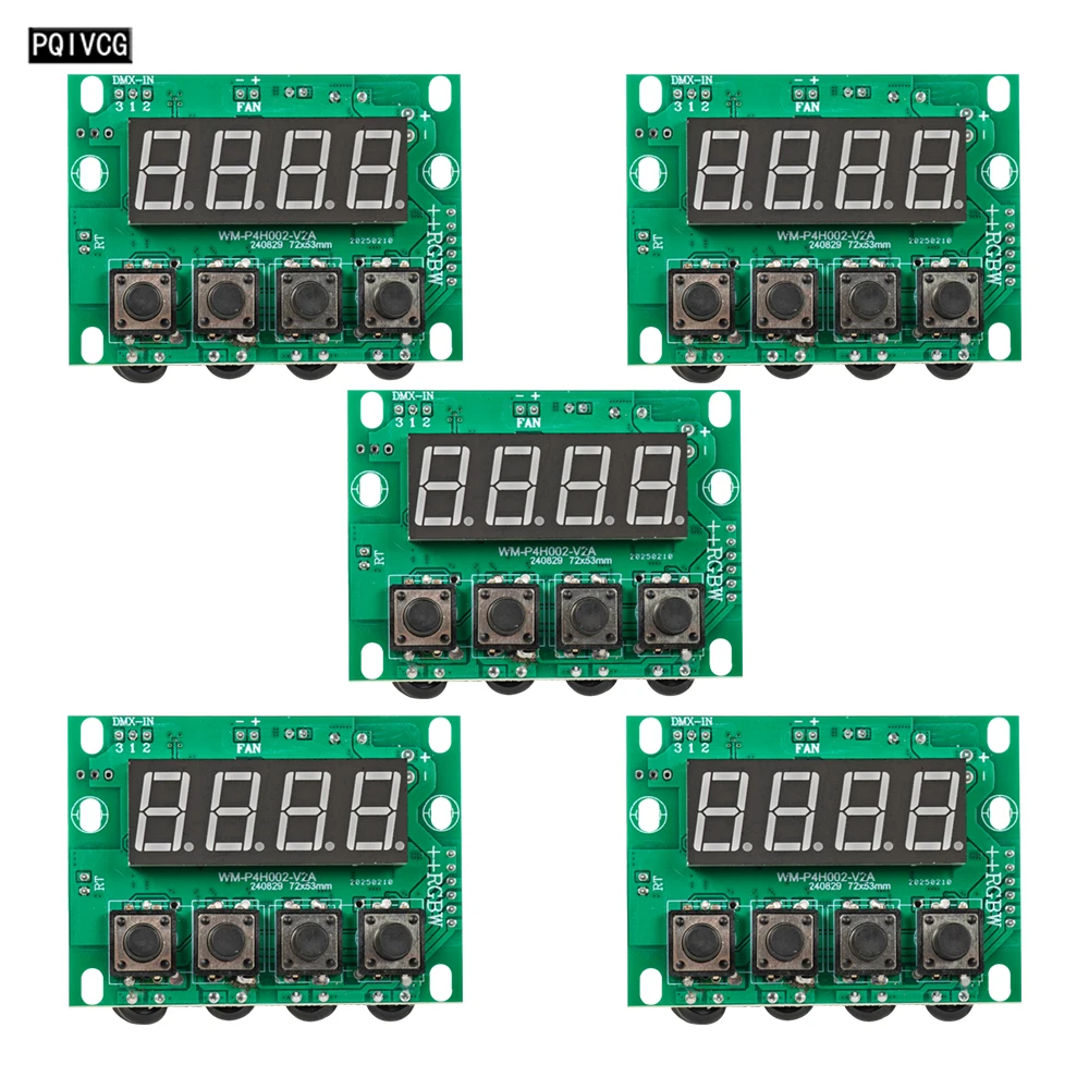 

5Pcs 200W RGBW/RGBWA UV 4-Color 6-Color LED Control Panel Par Light Motherboard Stage Light Control Module