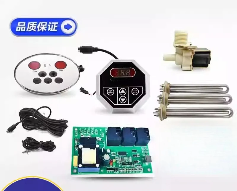 Sauna Steam Engine Accessories Circuit Controller Temperature Probe Heating Pipe Solenoid Valve for Wet Steam Machine