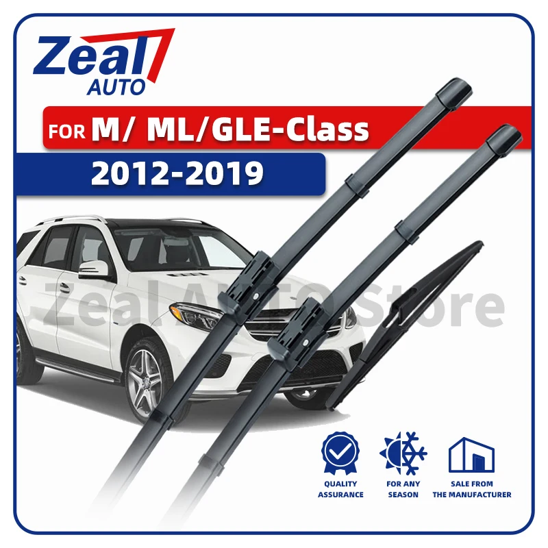 LHD Vorne Hinten Scheibenwischerblätter Für Mercedes-Benz M / ML /GLE-Klasse W166 2012-2019 3PC Windschutzscheibe 26 "24" 12 "Zubehör