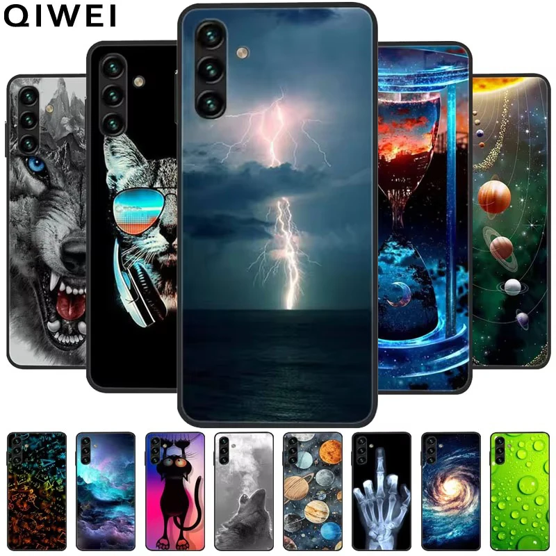 สําหรับ Samsung A04s กรณีหมาป่าสิงโต TPU ซิลิโคนกันกระแทกสําหรับ Samsung Galaxy A04s กรณี 04s 4G โทรศัพท์ Funda กรณี Cool