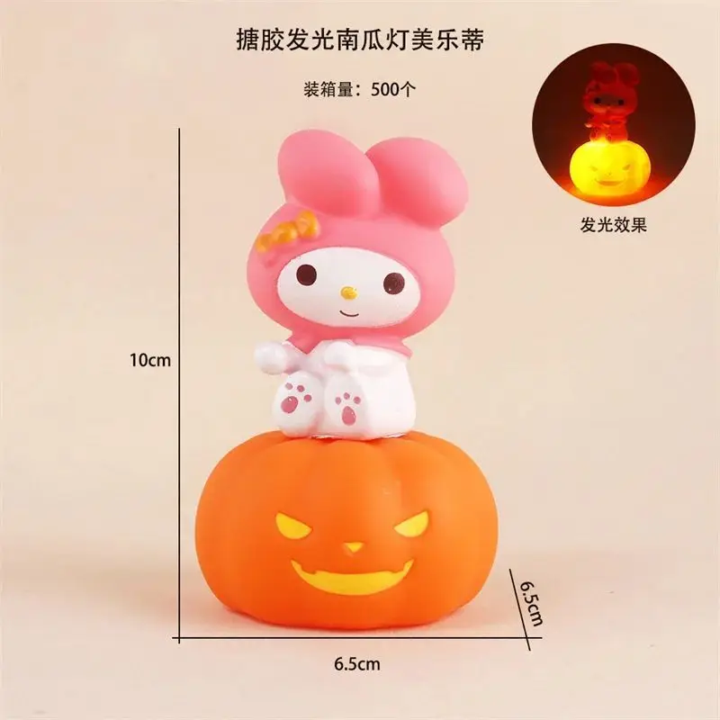 Sanrio милый ночник Hallowmas Kuromi Hallowmas горячий ночник с тыквой креативное праздничное украшение вечерние ночник новый