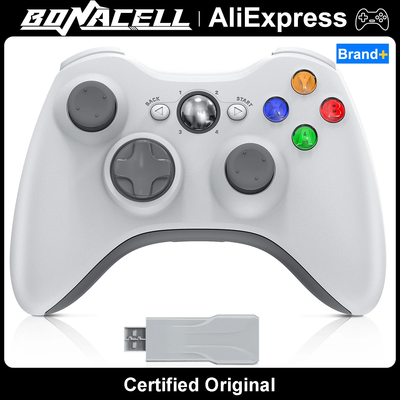 

Gamepad for Xbox 360/Slim/PC Console Controller 2.4G Wireless W/Dual Vibration 6-Axis Gyro Joystick Game Remote Control Handle