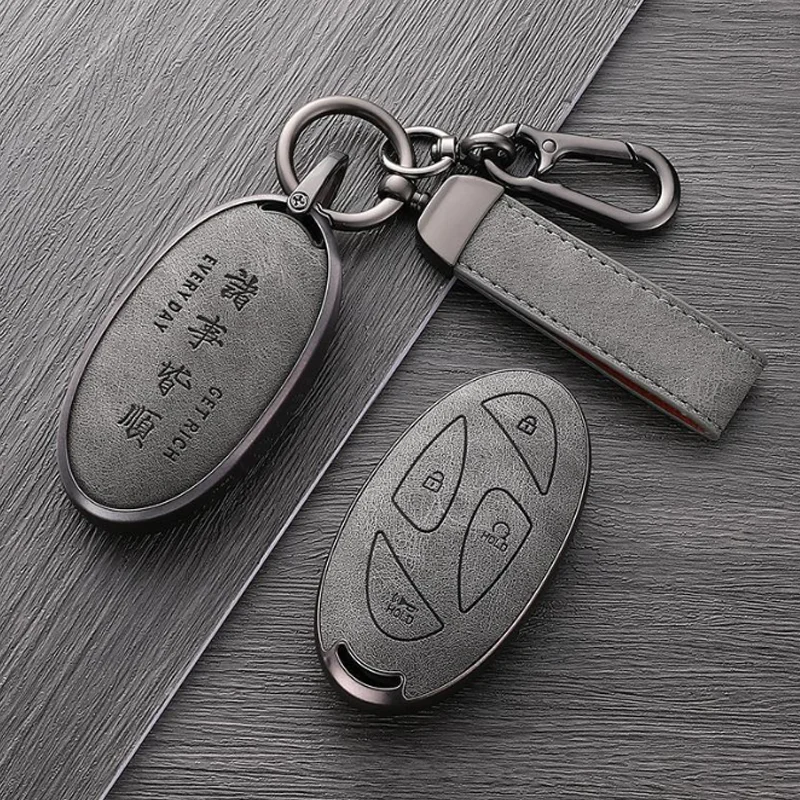 

Portable Skin for Hyundai Kona Ev Grandeur GN7 2023 IONIQ 6 7 Button Remote Car Key Case Cover Fob Holder Keychain Accessories
