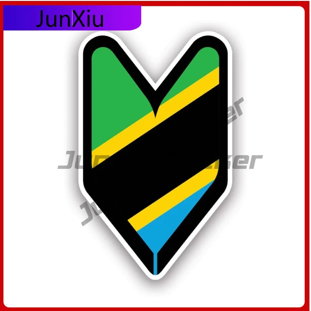 

Tanzanian Driver Badge Waterproof Sun Resistant Classic For Rear Windshield Car Body Truck Easy To Remove No Residue Decal