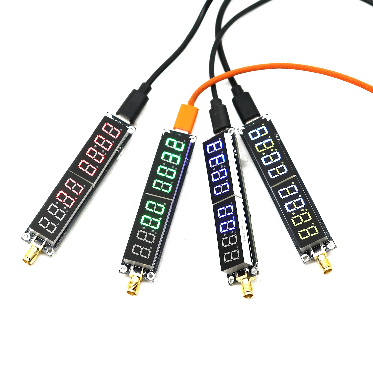 2CH 1kHz-1600MHz RF Frequency Counter VHF UHF Digital Frequency Meter for Walkie-Talkie, FM/AM/SW Radio, SDR, 433M/868M/1575MHz