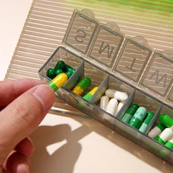 1 PC 7 Days Weekly Pill Medicine Box Weekly Tablet Holder Storage Organizer Container Case Plastic Portable Pill Box Splitters