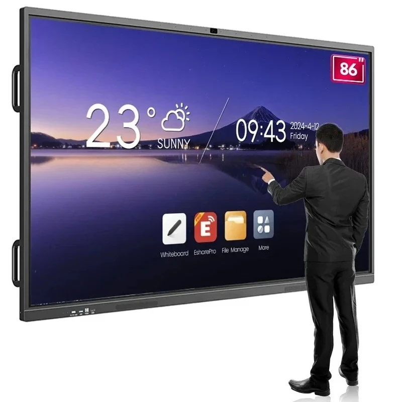 2026-100 Inch All In One Touch Screen LCD Writing Board Interactive Smart Whiteboard For Meeting And Teaching