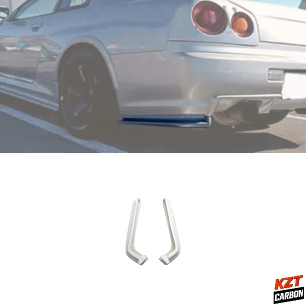 For Nissan Skyline R34 GTR NIS Style Fiberglass Rear Spat Extension Pair