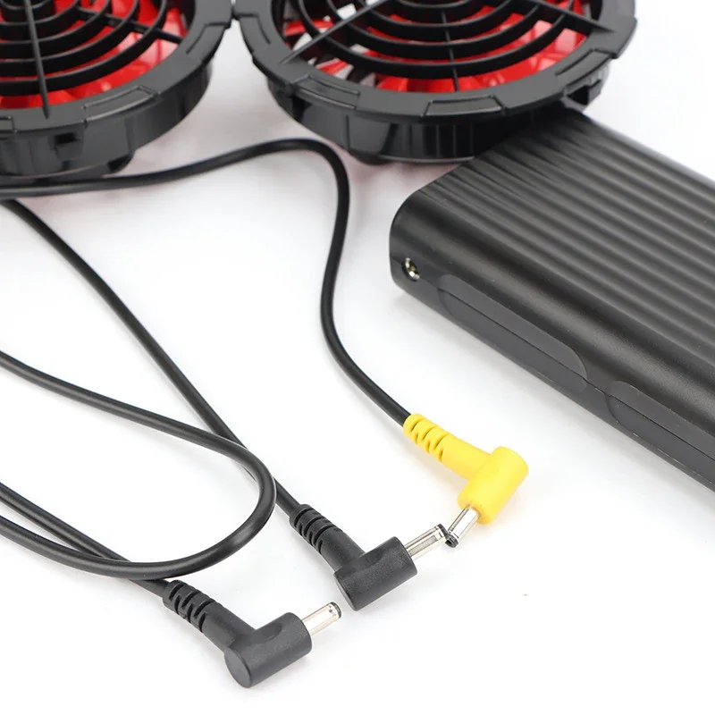 DC Line Fan Vest with Three Way Connecting Wire Cooling Air Conditioning Work Clothes Fan Pants for Personal Cooling System