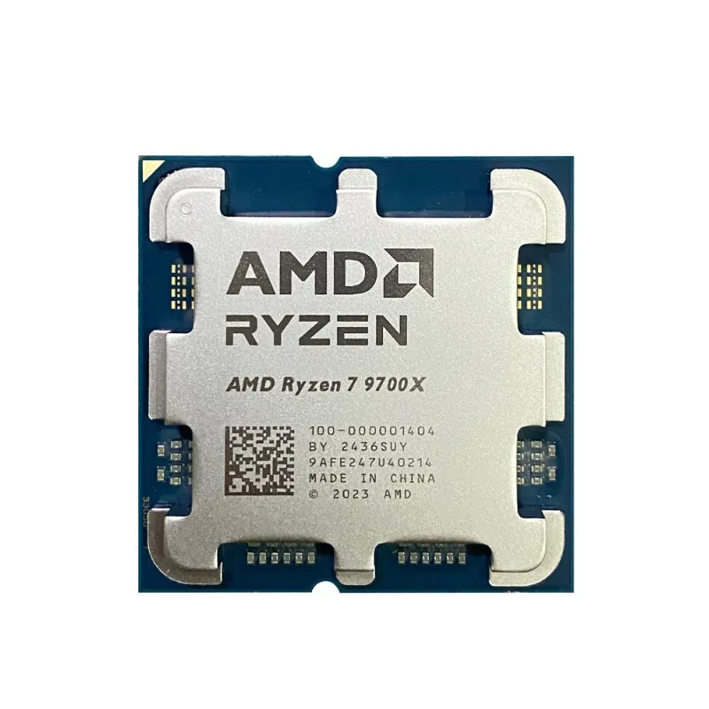 Ryzen 7 9700X AMD Computer Processor 8-Core 16-Thread 3.8GHz 4NM 32MB L3 65W AM5 DDR5 CPU Without Cooler For Gaming Desktop