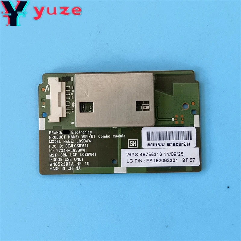 LGSBW41 EAT62093301ทดสอบที่ดีสำหรับ47LB650V 55LF632V 55UF6807 49UF695V 55UB830V สัญญาณไวไฟอะแดปเตอร์ LAN ไร้สายบลูทูธแบบแยกส่วน