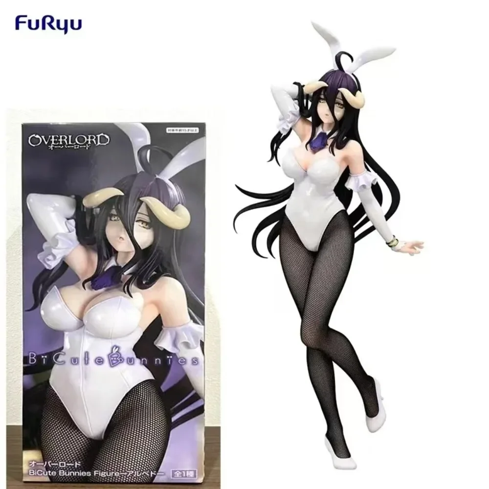 FuRyu-Bicute Coelhos Overlord Albedo Genuine Action Anime Figura, Modelo de PVC, Brinquedos Colecionáveis, Presente Infantil, 30cm, Em Stock