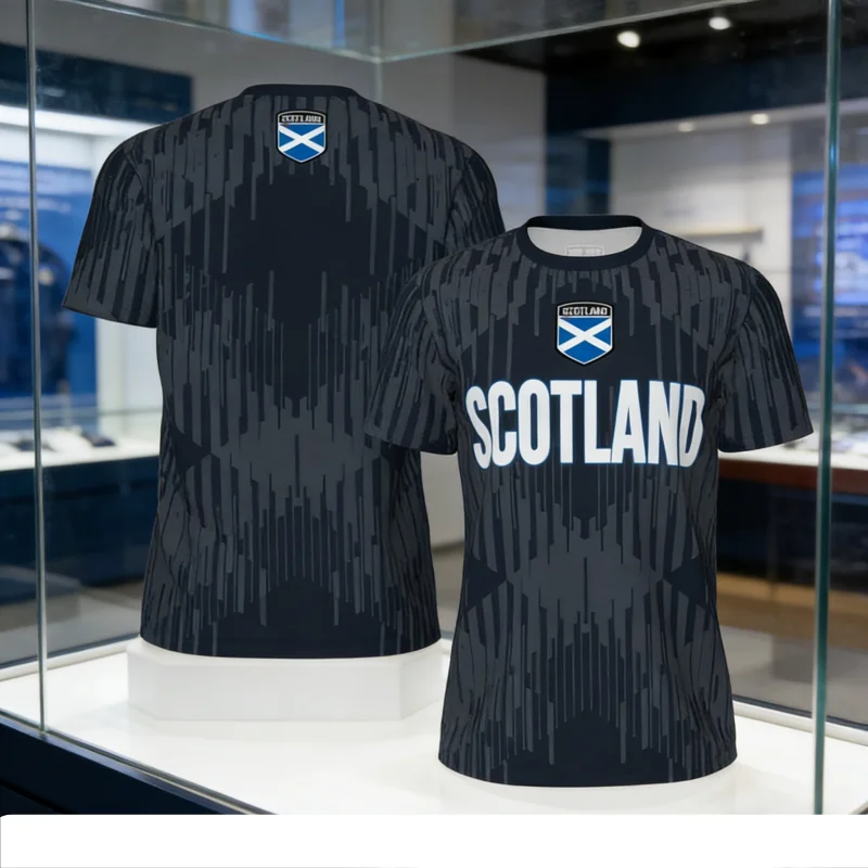 

Футболка мужская 2026 Scotland Football, стильная спортивная футболка для активного отдыха, футболка с коротким рукавом для футбола, летняя уличная футболка, пляжная одежда, для серфинга