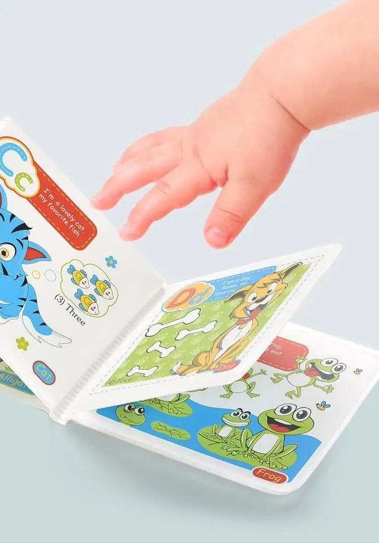 Baby bades Books-3PCS, Badewannen spielzeug schwimmende wasserdichte pädagogische Bades pielzeug bücher für Kleinkinder-Tier bücher, Zähl bücher, Vogel buch