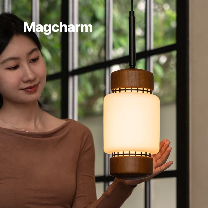 Middle ancient style bedroom bedside pendant light Chinese aesthetic small pendant light entrance hanging line light