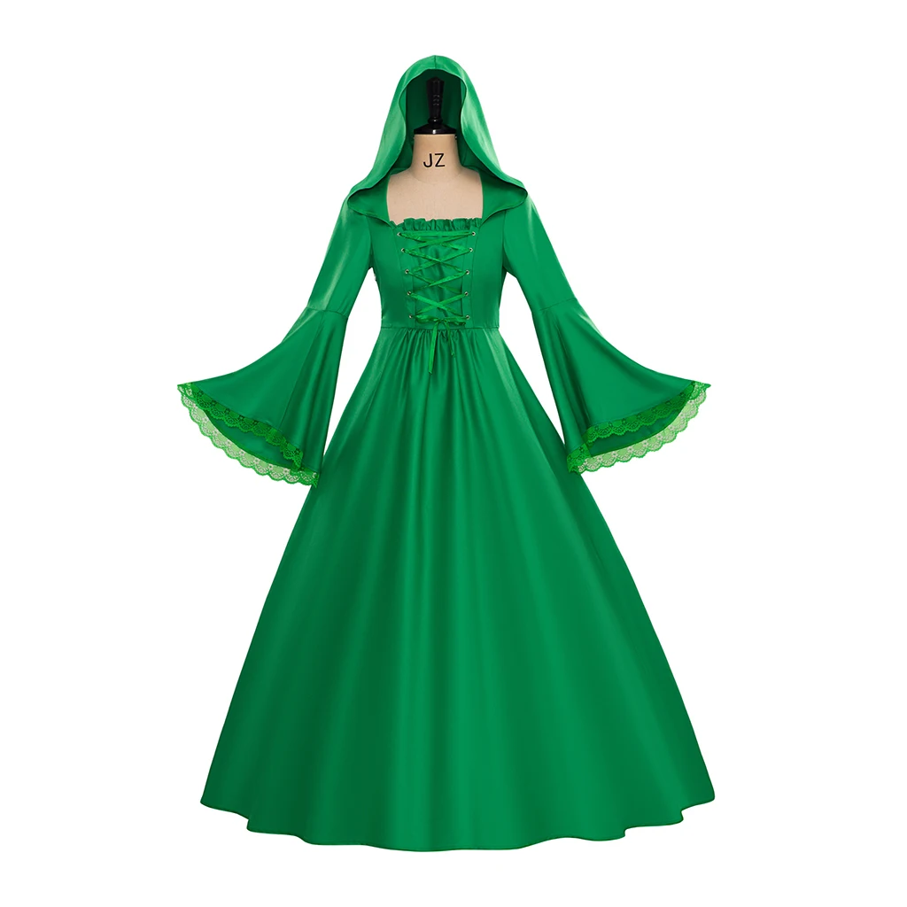 

Green Prom Rococo Medieval Renaissance Victorian Dress Gothic Ball Gown Noble Palace Masquerade Dress Halloween Party Dress