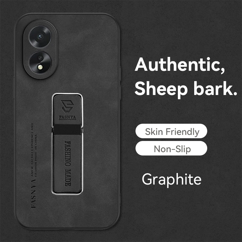 

Ультратонкий нескользящий мягкий силиконовый чехол для телефона для OPPO A18 A38 A3 Pro A3X 5G 4G Мягкая кожаная задняя крышка с кронштейном для телефона