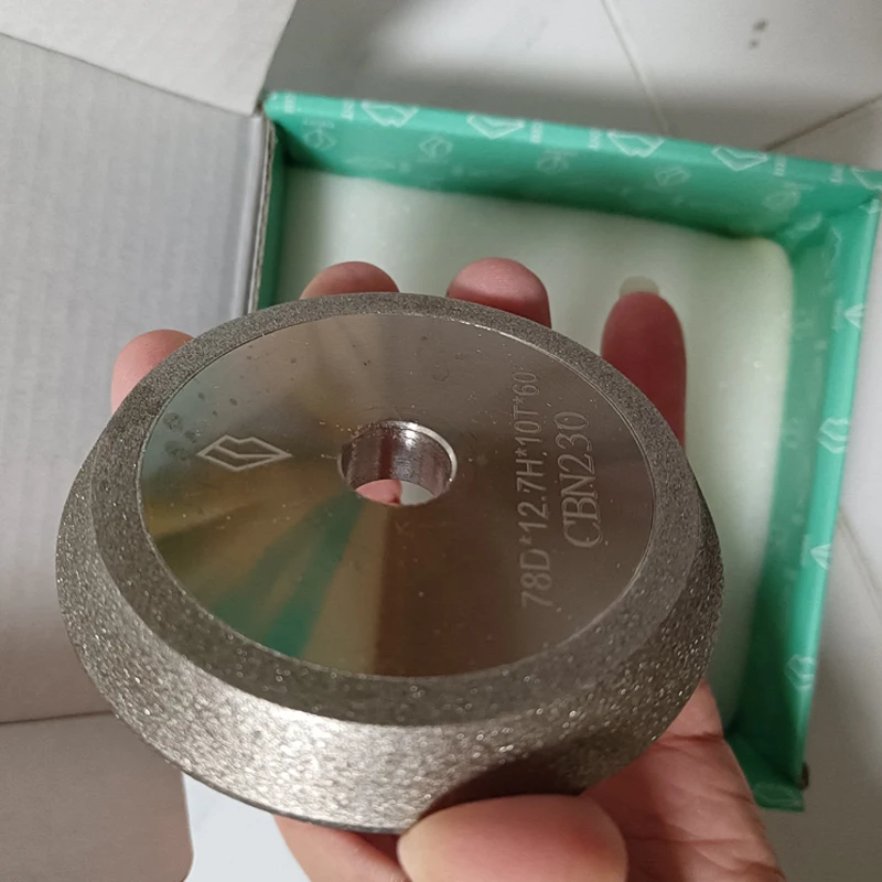 CBN SDC Diamant-Schleifscheibe Bohrerschleifmaschine Bohrerschärfer Schleifer 60 Grad Winkel 78*12,7*10mm für 13-Typ – Detail 7
