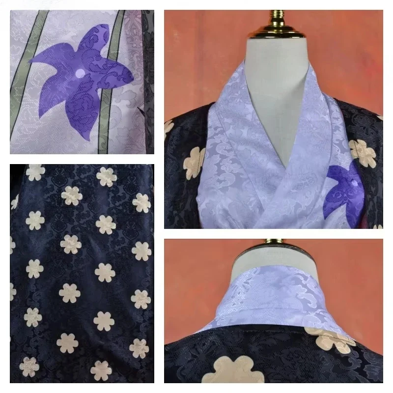 Donne Anime Figure Ragazza Nico Robin Costume Cosplay Stampa digitale Uniforme Parrucca Vestito Halloween Kinomo Dress