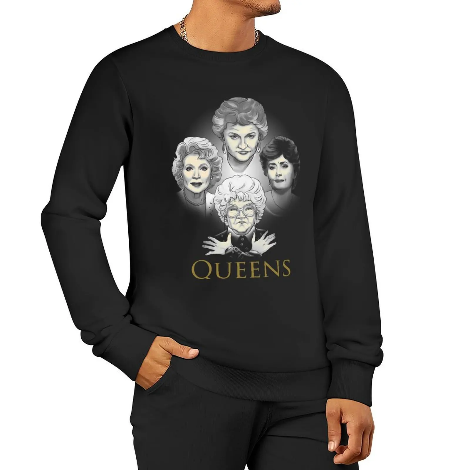 

Golden Queens Sweatshirt men's autumn clothes men's winter sweater autumn clothes oversize sweatshirt