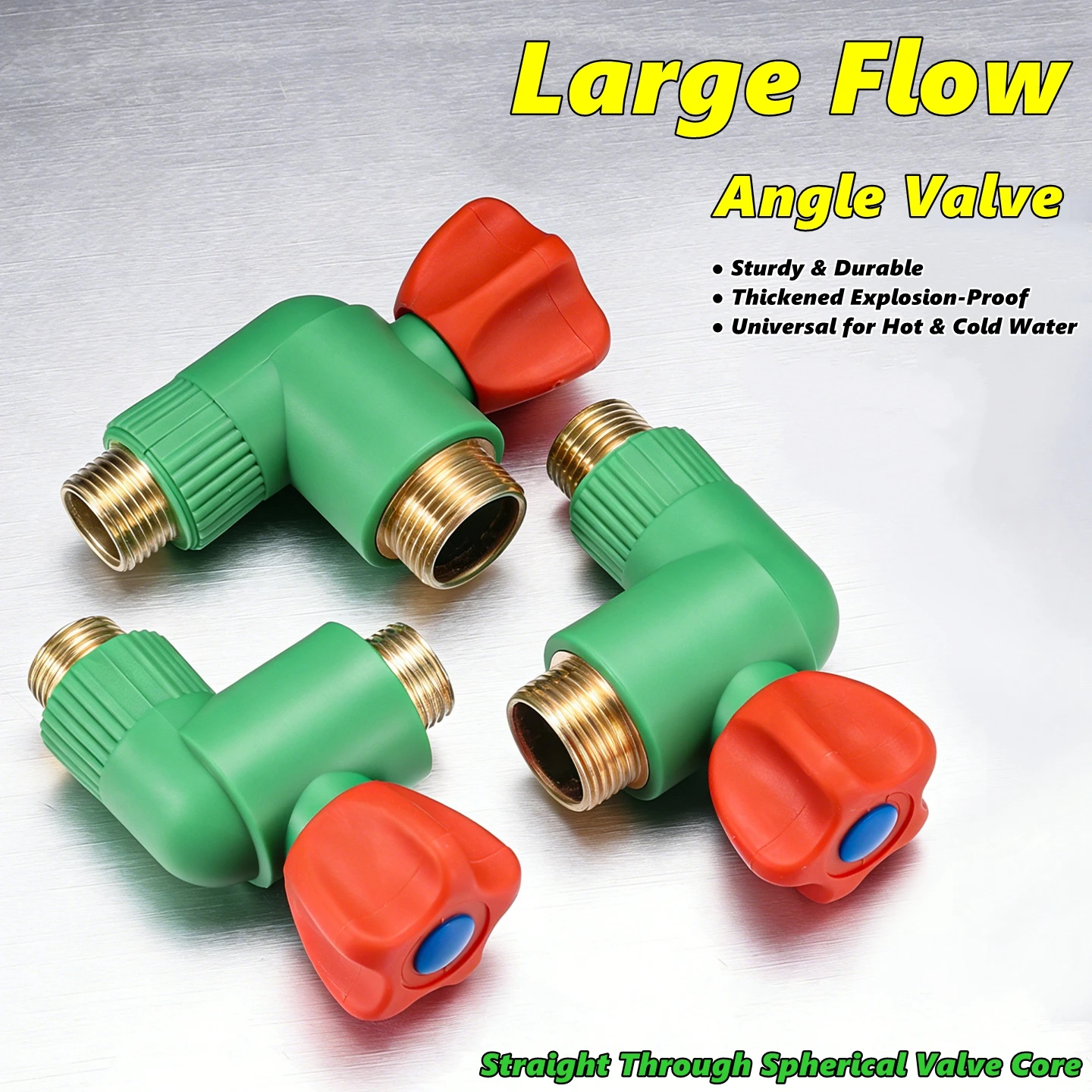 4/6 Points Angle Valve/ Leak Proof Safety Outlet Faucet Valves/ Copper Angle Stop Valve Bathroom Toilet Washing Machine Switchs