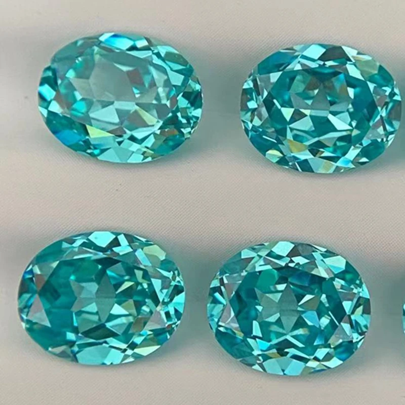 Paraiba Smaragd Luxus Brillant Oval schliff für Edelstein kollektion und Schmuck herstellung vv losen Edelstein