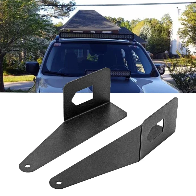 Voor 2015+ Jeep Renegade BU Geen Boren Bovenste Voorruit 40-42 "Gebogen of Rechte LED Lichtbalk Beugels Dakrails Mount