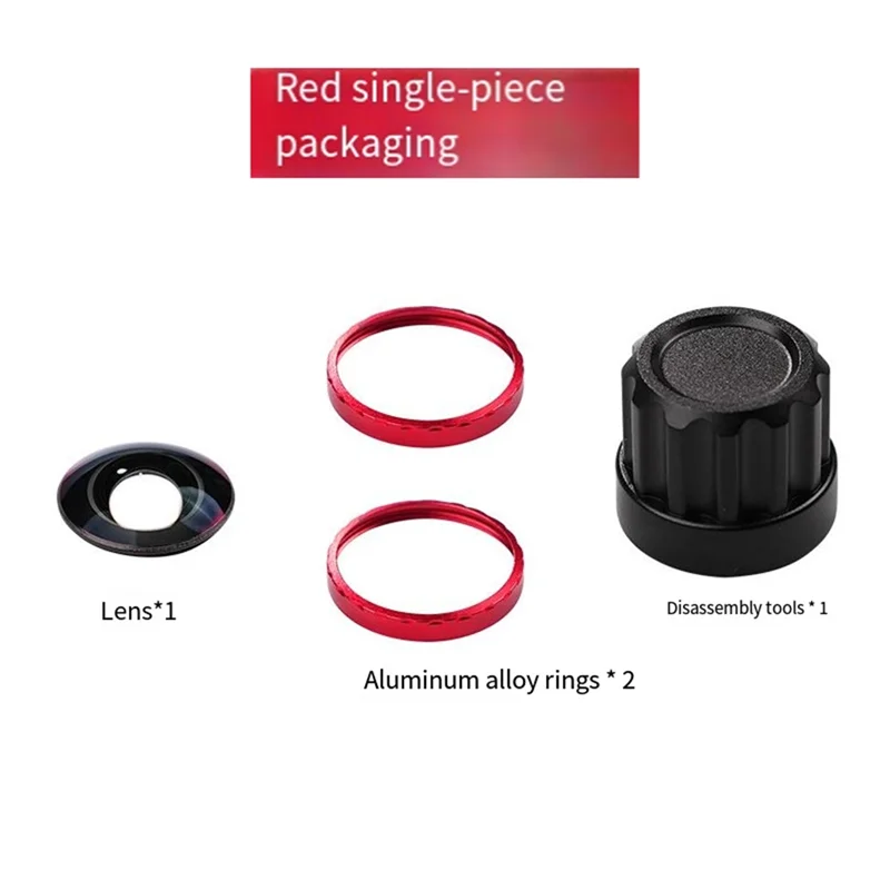 ABZZ-Replacement Red Lens Kit For Insta360 X5 Action Camera DIY Repair Camera Accessories For Enhanced Photography