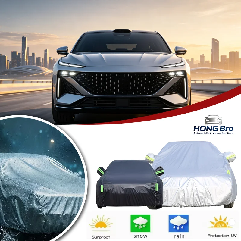 

For Geely Galaxy Starship 7 EM-i P145 2024-2026 Full Car Covers Oxford Fabric, Anti-UV Sunshade, Waterproof Snowproof Dustproo